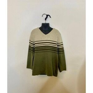 Vintage 1990s The‎ Great American Sweater Striped Lightweight Sweater